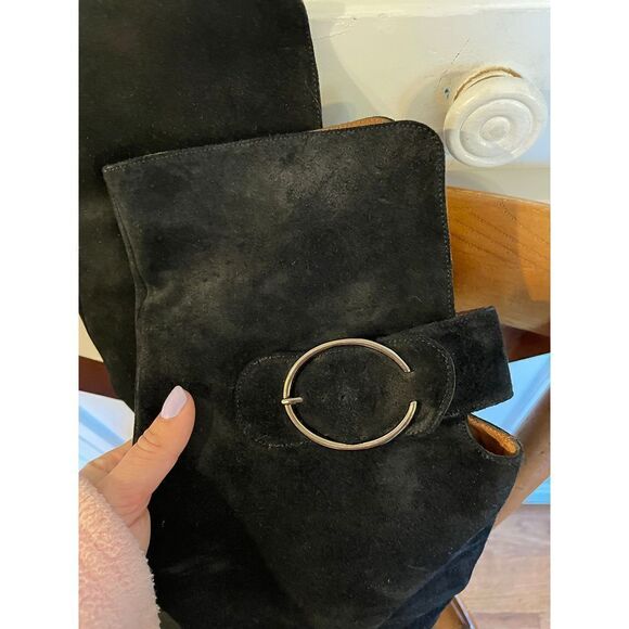 Accessoire diffusion suede point toe over knee boots size 7 - Picture 4 of 10